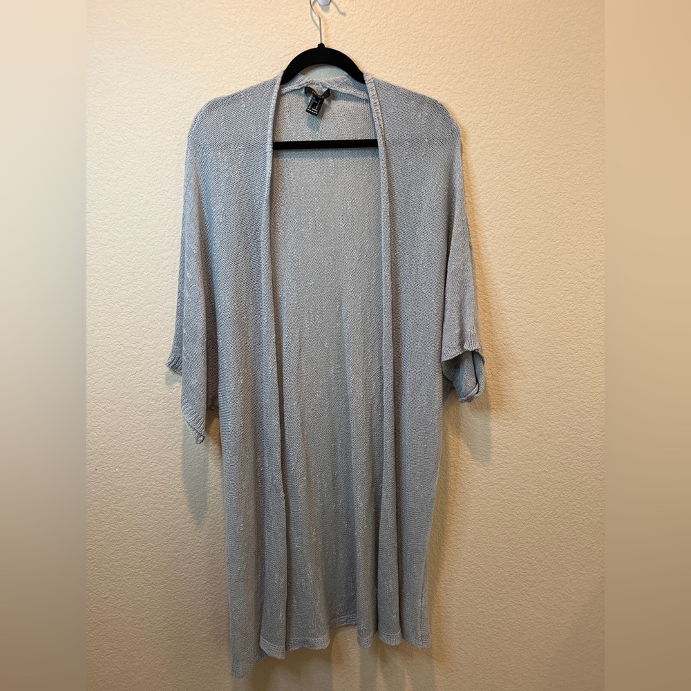 Forever 21 long short sleeved cardigan